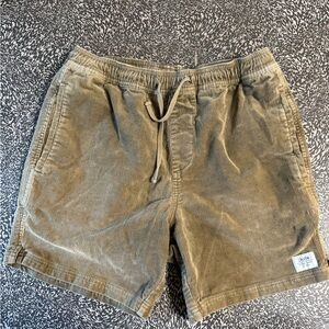 Latin corduroyOlive Green Men's Shorts